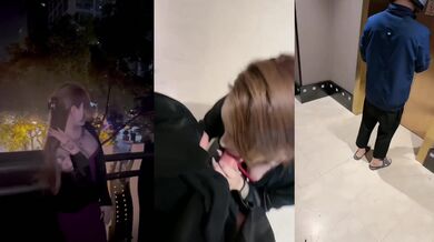 网红恩恩：当着外卖员小哥的面给老公吃大鸡吧， 不知道外卖员此刻在想什么 ！